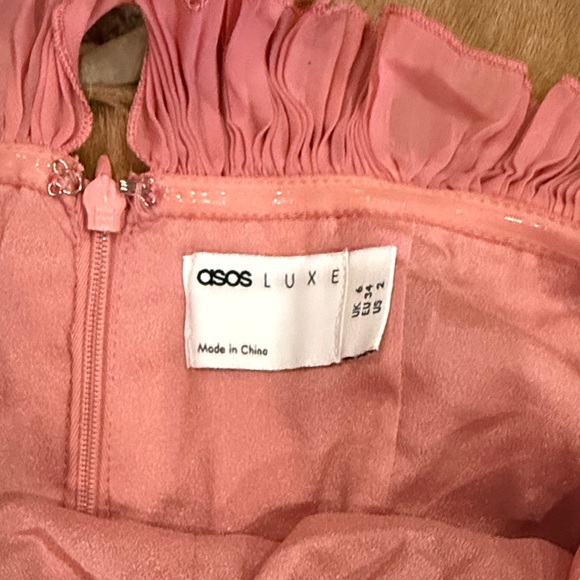 ASOS Pink Strapless Ruffle Dress - Picture 6 of 7
